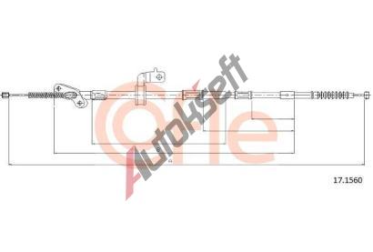 COFLE Tan lanko parkovac brzdy CFL 17.1560, 17.1560