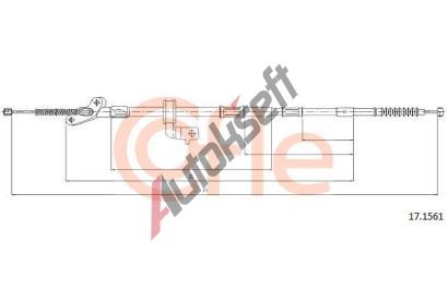 COFLE Tan lanko parkovac brzdy CFL 17.1561, 17.1561
