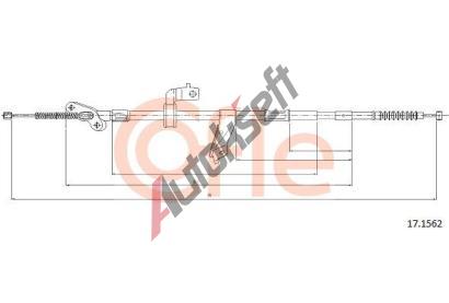 COFLE Tan lanko parkovac brzdy CFL 17.1562, 17.1562