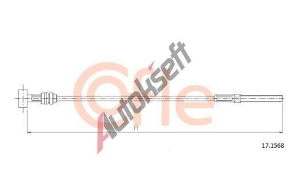 COFLE Tažné lanko parkovací brzdy CFL 17.1568, 17.1568 COFLE Tažné lanko parkovací brzdy CFL 17.1568, 17.1568