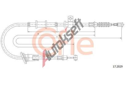 COFLE Tan lanko parkovac brzdy CFL 17.2029, 17.2029