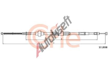 COFLE Ta�n� lanko parkovac� brzdy CFL 17.2038, 17.2038