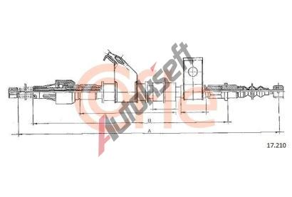 COFLE Ta�n� lanko parkovac� brzdy CFL 17.210, 17.210