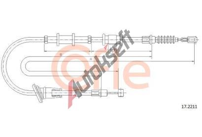 COFLE Tan lanko parkovac brzdy CFL 17.2211, 17.2211