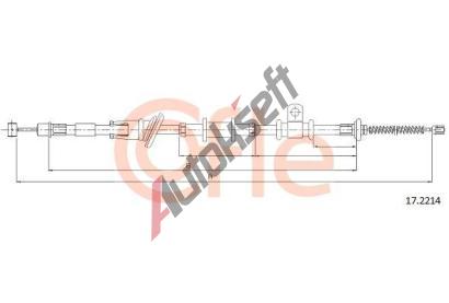 COFLE Tan lanko parkovac brzdy CFL 17.2214, 17.2214