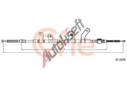 COFLE Tan lanko parkovac brzdy CFL 17.2279, 17.2279