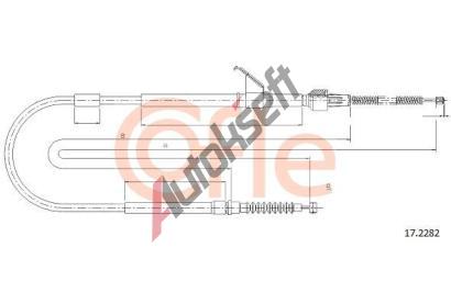 COFLE Tan lanko parkovac brzdy CFL 17.2282, 17.2282
