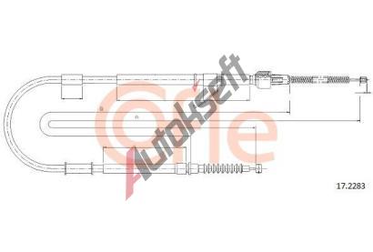 COFLE Tan lanko parkovac brzdy CFL 17.2283, 17.2283