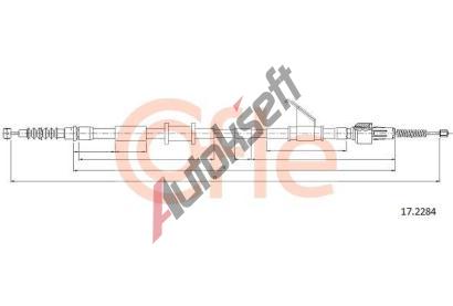COFLE Tan lanko parkovac brzdy CFL 17.2284, 17.2284