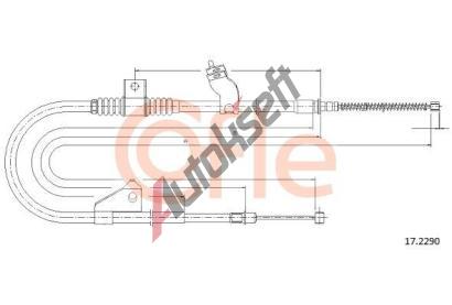 COFLE Tan lanko parkovac brzdy CFL 17.2290, 17.2290