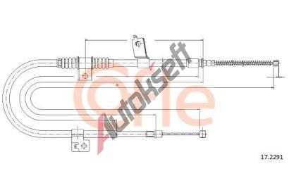 COFLE Tan lanko parkovac brzdy CFL 17.2291, 17.2291