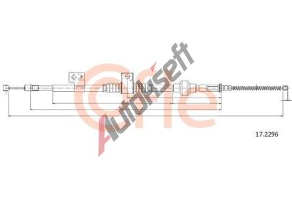 COFLE Tan lanko parkovac brzdy CFL 17.2296, 17.2296