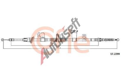 COFLE Tan lanko parkovac brzdy CFL 17.2299, 17.2299