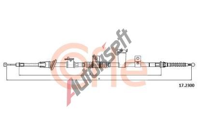COFLE Tan lanko parkovac brzdy CFL 17.2300, 17.2300