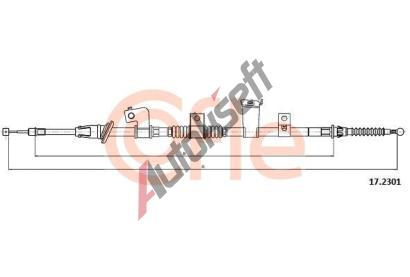 COFLE Tan lanko parkovac brzdy CFL 17.2301, 17.2301