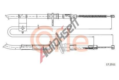 COFLE Tan lanko parkovac brzdy CFL 17.2511, 17.2511