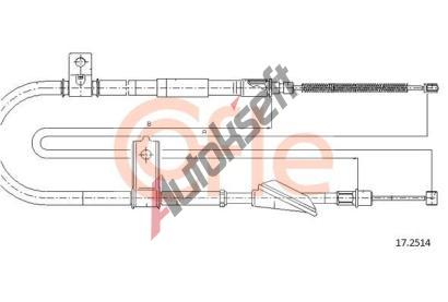 COFLE Tan lanko parkovac brzdy CFL 17.2514, 17.2514