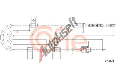 COFLE Tan lanko parkovac brzdy CFL 17.2526, 17.2526