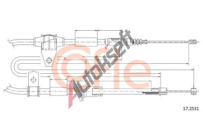 COFLE Ta�n� lanko parkovac� brzdy CFL 17.2531, 17.2531