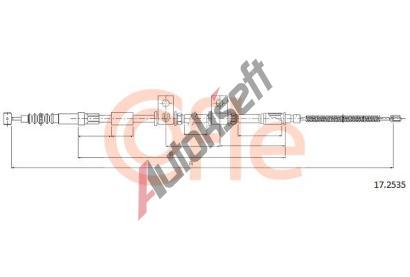 COFLE Tan lanko parkovac brzdy CFL 17.2535, 17.2535