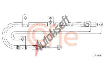 COFLE Tan lanko parkovac brzdy CFL 17.2550, 17.2550
