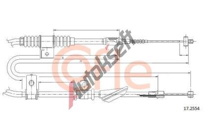 COFLE Tan lanko parkovac brzdy CFL 17.2554, 17.2554