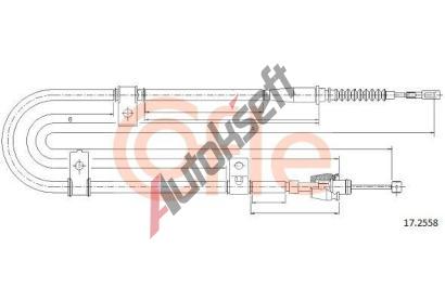 COFLE Tan lanko parkovac brzdy CFL 17.2558, 17.2558