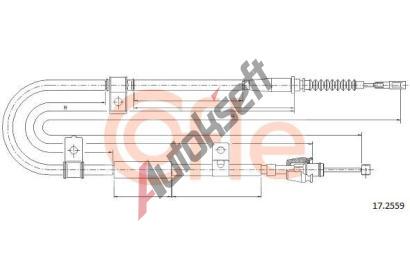 COFLE Tan lanko parkovac brzdy CFL 17.2559, 17.2559