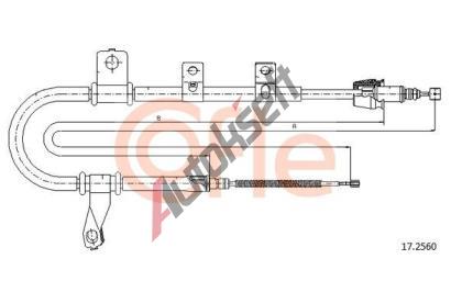 COFLE Tan lanko parkovac brzdy CFL 17.2560, 17.2560