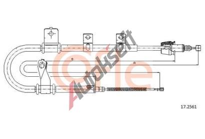 COFLE Tan lanko parkovac brzdy CFL 17.2561, 17.2561