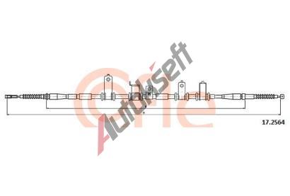 COFLE Tan lanko parkovac brzdy CFL 17.2564, 17.2564