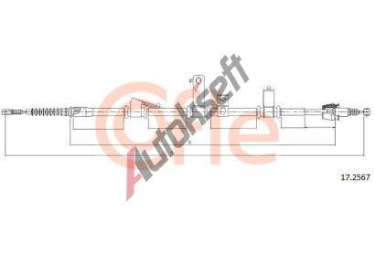 COFLE Tan lanko parkovac brzdy CFL 17.2567, 17.2567