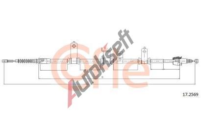 COFLE Tan lanko parkovac brzdy CFL 17.2569, 17.2569