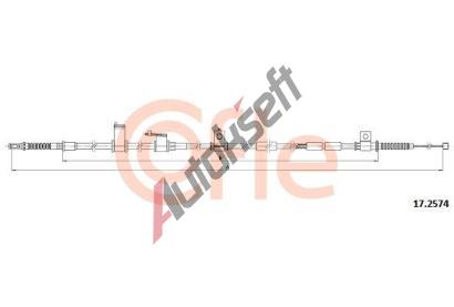 COFLE Ta�n� lanko parkovac� brzdy CFL 17.2574, 17.2574