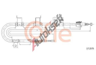 COFLE Tan lanko parkovac brzdy CFL 17.2575, 17.2575