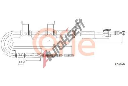 COFLE Tan lanko parkovac brzdy CFL 17.2576, 17.2576