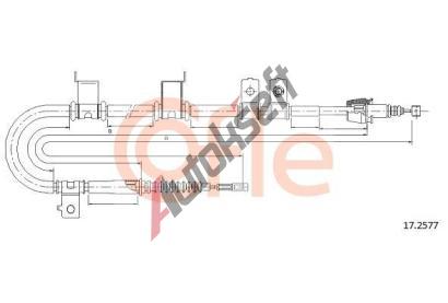 COFLE Tan lanko parkovac brzdy CFL 17.2577, 17.2577