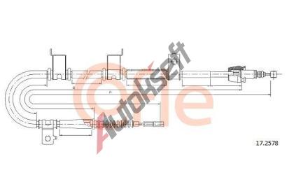 COFLE Tan lanko parkovac brzdy CFL 17.2578, 17.2578