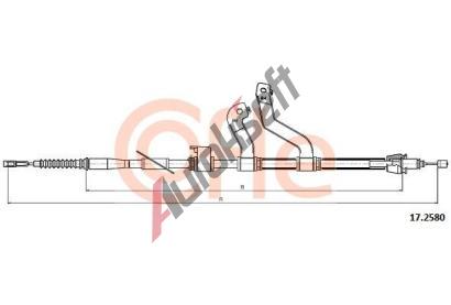 COFLE Tan lanko parkovac brzdy CFL 17.2580, 17.2580