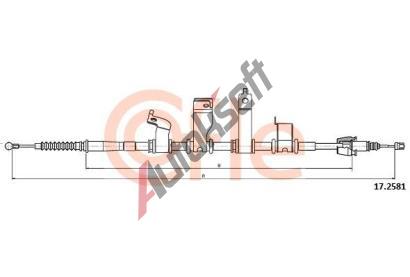 COFLE Tan lanko parkovac brzdy CFL 17.2581, 17.2581