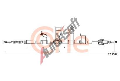COFLE Tan lanko parkovac brzdy CFL 17.2582, 17.2582