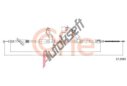 COFLE Tan lanko parkovac brzdy CFL 17.2583, 17.2583