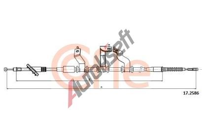 COFLE Tan lanko parkovac brzdy CFL 17.2586, 17.2586