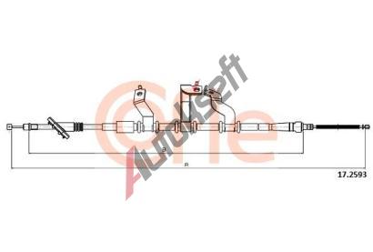 COFLE Ta�n� lanko parkovac� brzdy CFL 17.2593, 17.2593
