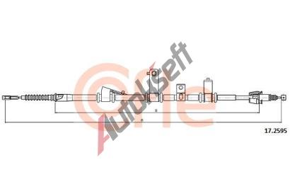 COFLE Tan lanko parkovac brzdy CFL 17.2595, 17.2595