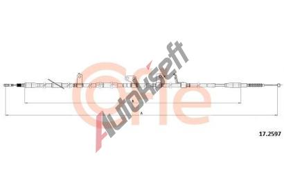 COFLE Ta�n� lanko parkovac� brzdy CFL 17.2597, 17.2597