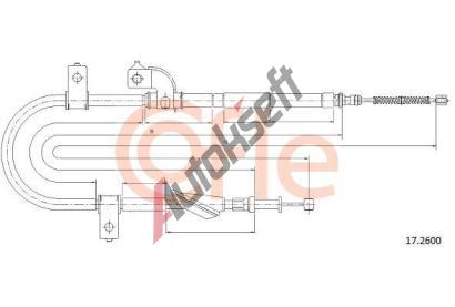 COFLE Tan lanko parkovac brzdy CFL 17.2600, 17.2600
