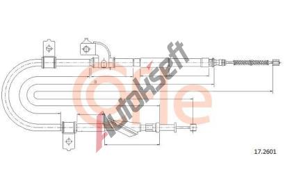 COFLE Tan lanko parkovac brzdy CFL 17.2601, 17.2601