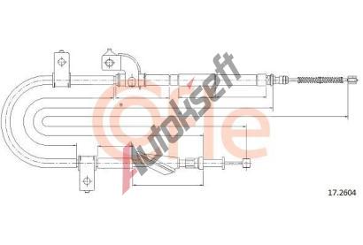 COFLE Tan lanko parkovac brzdy CFL 17.2604, 17.2604
