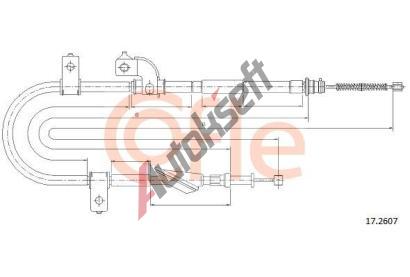 COFLE Tan lanko parkovac brzdy CFL 17.2607, 17.2607